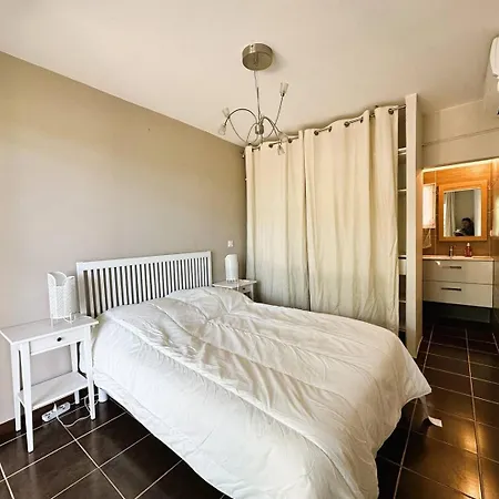 Corail Privée Et Climatisée Pour 10 Personnes Avec Piscine Et Superbe Vue Et Collines à Villa La Londe-les-Maures